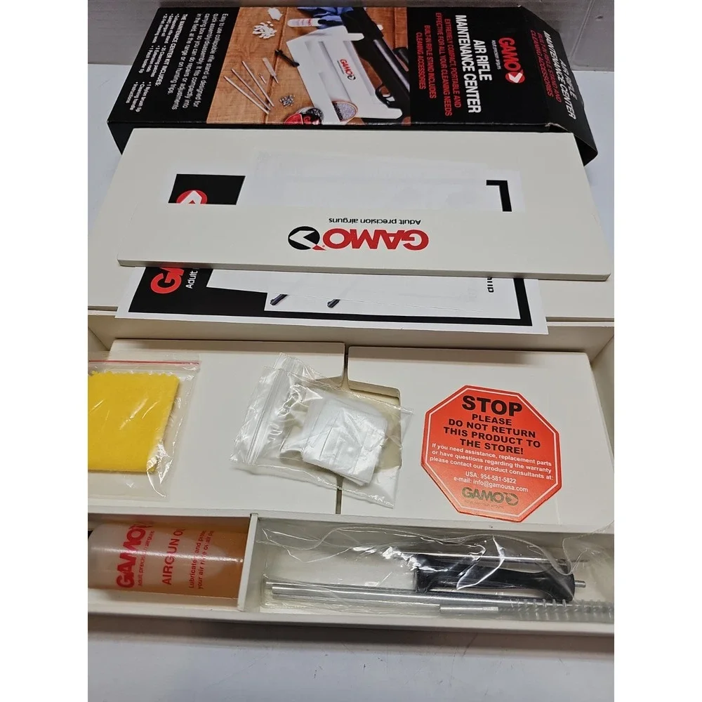 Gamo 621245854 Air‎ Maintenance Center White One Size Collapsible Rifle Stand